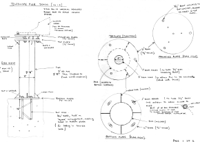 Engineering Drawing for Pier & Mounting Plate